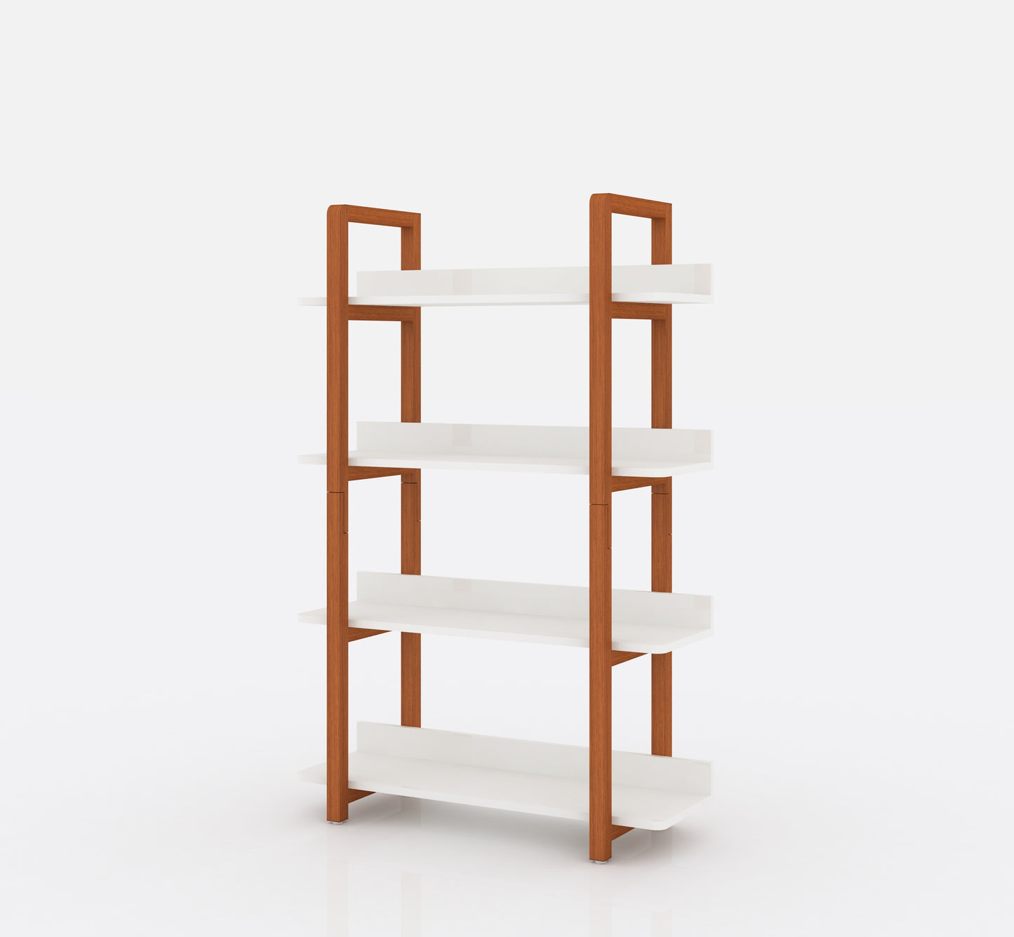 Solid wood bookshelf,The four layer multifunctional open shelf can also be used as a bookshelf or plant rackbookshelf or plant rack